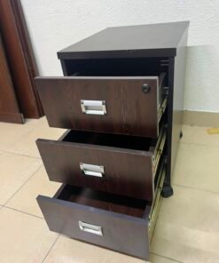Mahmayi Station 3 Drawer Mobile Storage Unit- Modern Sleek Office Furniture with Cabinets and Drawers - Functional 3 - Image 11
