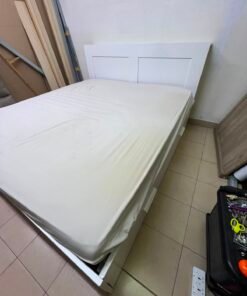 BRIMNES Bed frame with storage, white, - Image 4