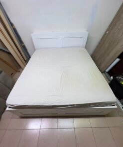 BRIMNES Bed frame with storage, white, - Image 8
