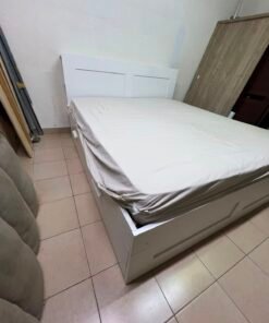BRIMNES Bed frame with storage, white, - Image 9