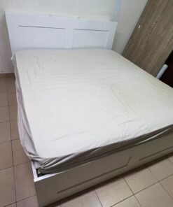 BRIMNES Bed frame with storage, white, - Image 12