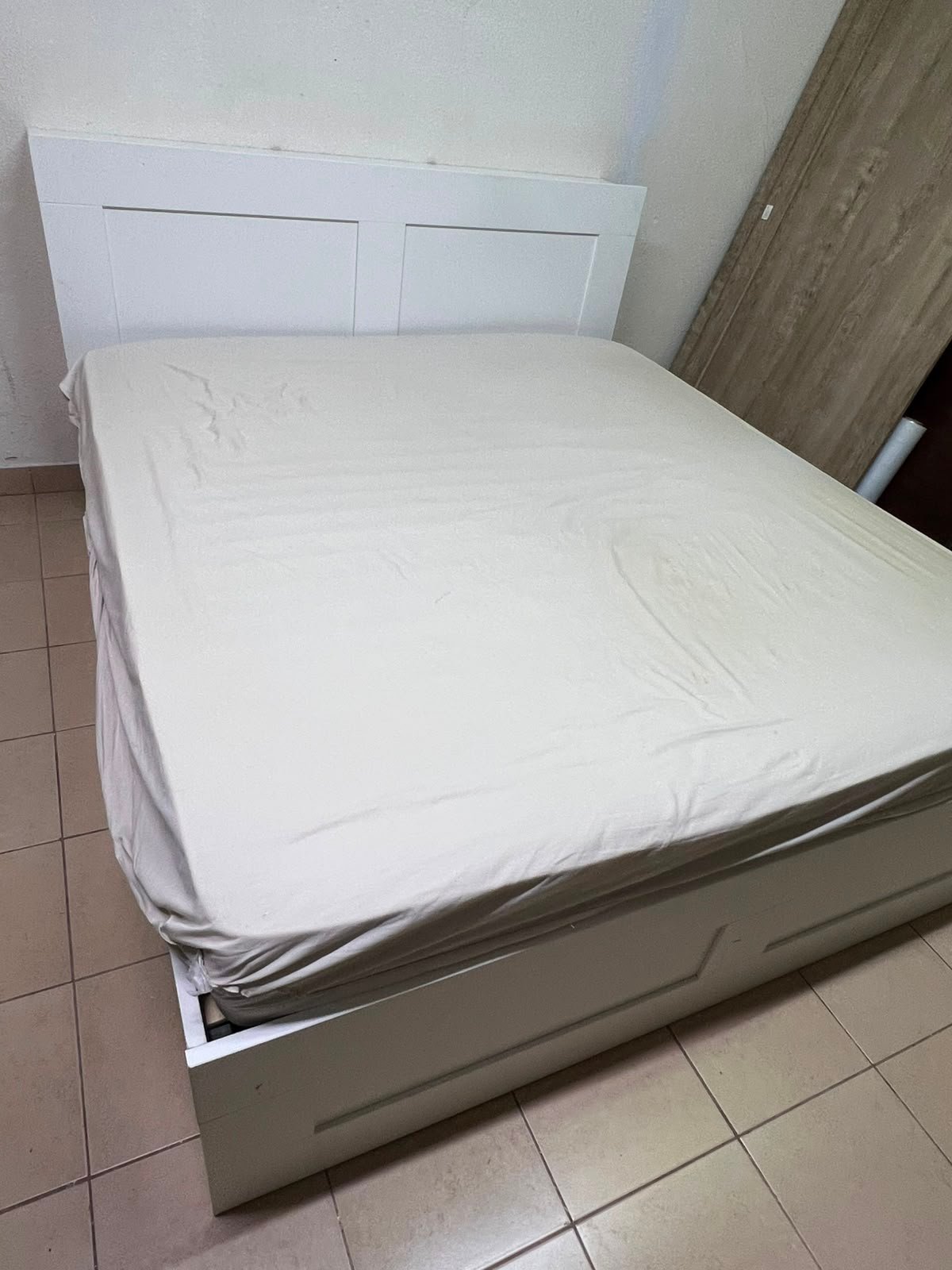 BRIMNES Bed frame with storage, white, - Image 12