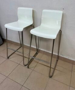 GLENN Bar stool, counter height white/chrome-plated, - Image 10