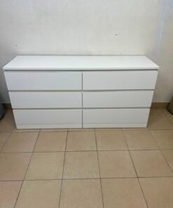 MALM Chest of 6 drawers, white