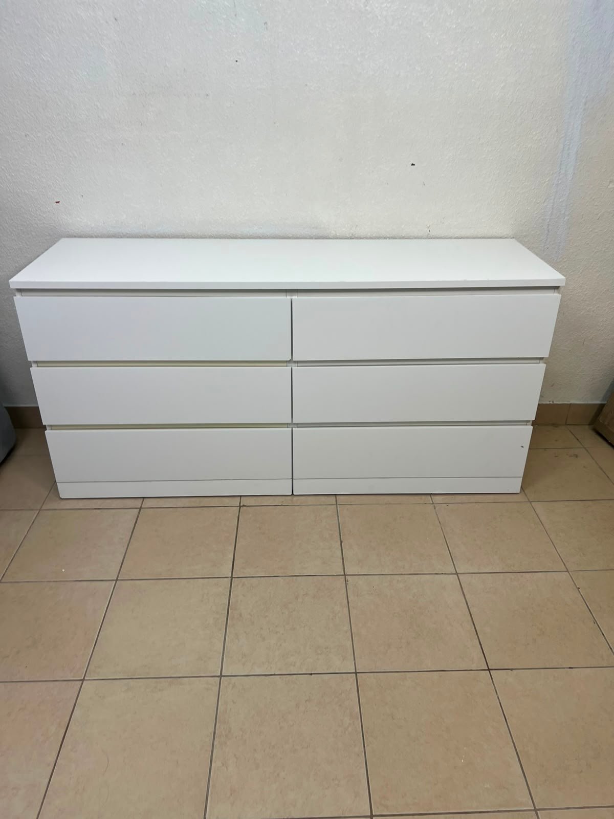 MALM Chest of 6 drawers, white