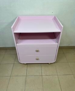 Ikea MYLLRA Changing Table with Drawers, Pale Pink