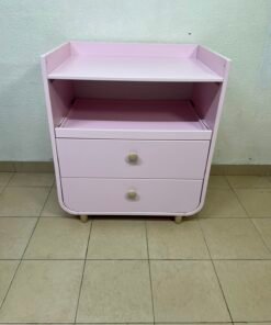 Ikea MYLLRA Changing Table with Drawers, Pale Pink - Image 5