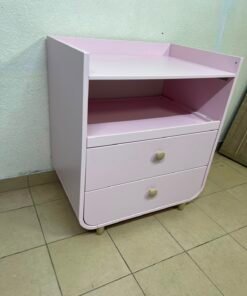 Ikea MYLLRA Changing Table with Drawers, Pale Pink - Image 6