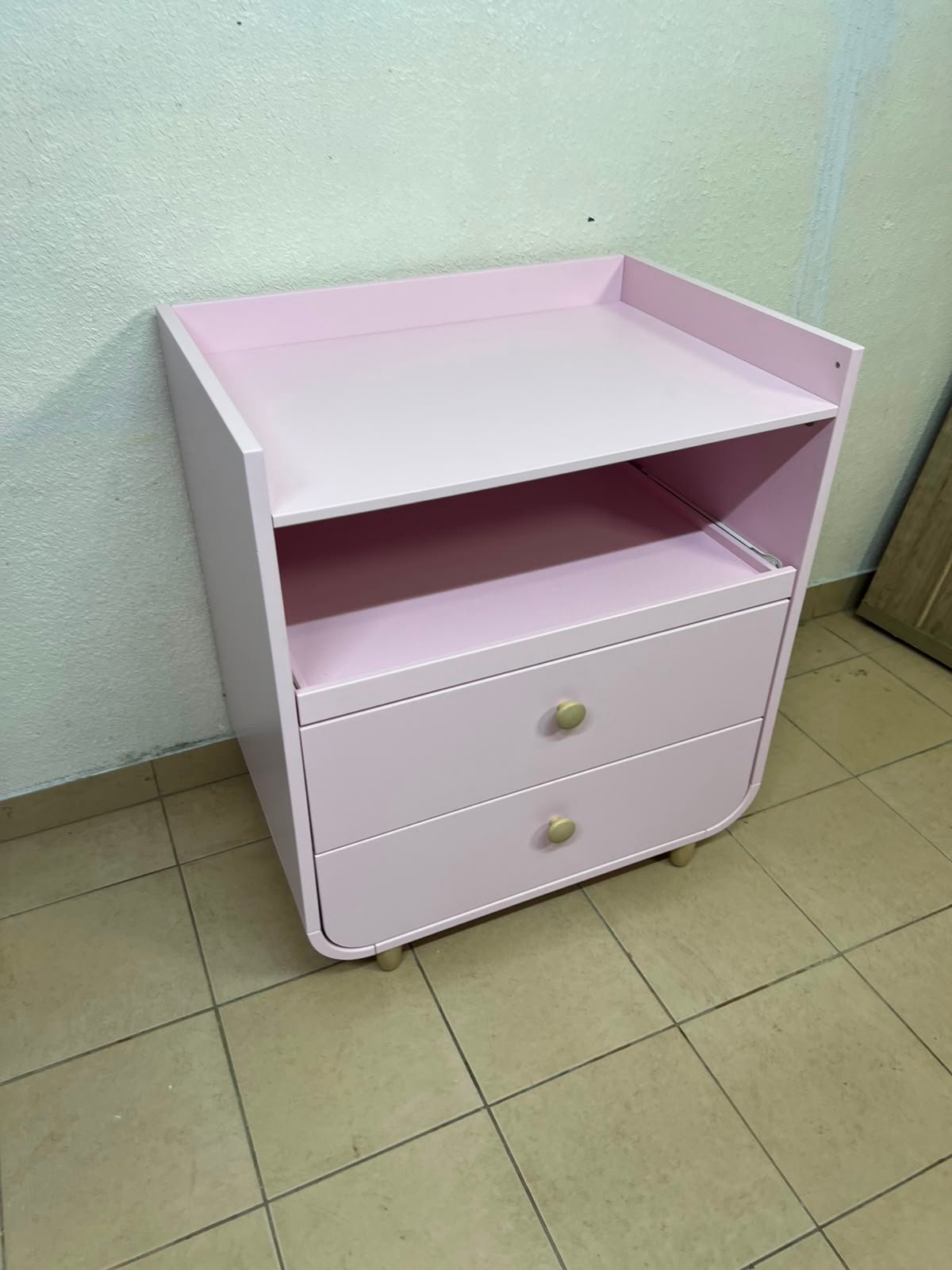 Ikea MYLLRA Changing Table with Drawers, Pale Pink - Image 7