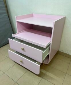 Ikea MYLLRA Changing Table with Drawers, Pale Pink - Image 9