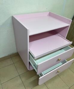 Ikea MYLLRA Changing Table with Drawers, Pale Pink - Image 11
