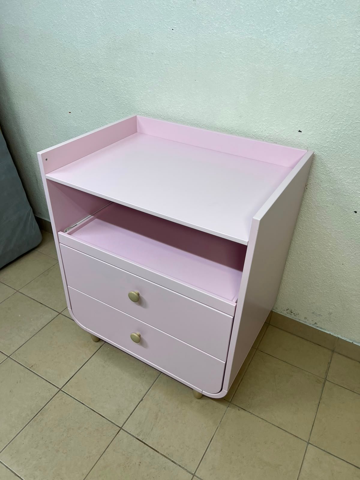 Ikea MYLLRA Changing Table with Drawers, Pale Pink - Image 12