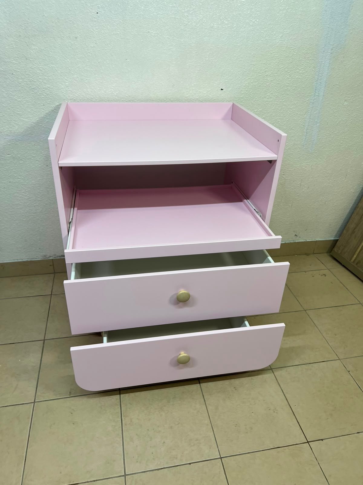 Ikea MYLLRA Changing Table with Drawers, Pale Pink - Image 14