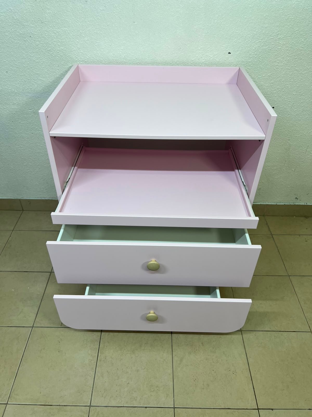 Ikea MYLLRA Changing Table with Drawers, Pale Pink - Image 15