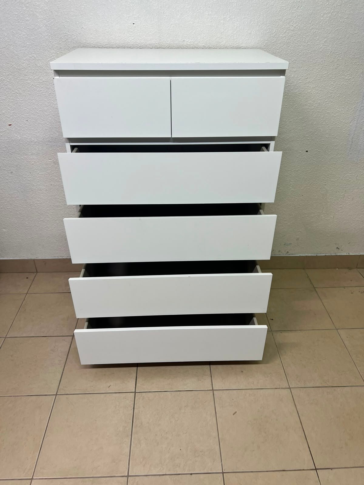 MALM Chest of 6 drawers, white - Image 3