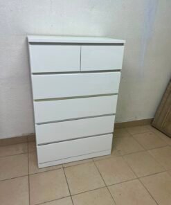 MALM Chest of 6 drawers, white