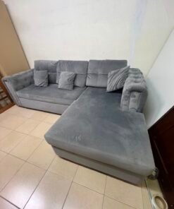 Upholstered Sectional Sofa Bed with Tufted Back - Image 7