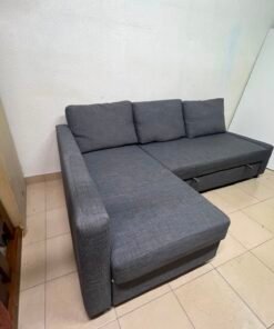 Corner sofa-bed with storage - Image 4