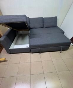 Corner sofa-bed with storage - Image 9