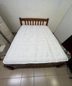 Solid Wood Single Bed Frame with Mattress - Good Condition - Image 7