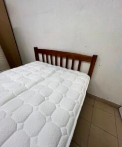 Solid Wood Single Bed Frame with Mattress - Good Condition - Image 13