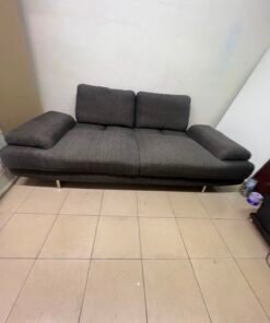 2-Seater Dark Grey Sofa - Modern & Excellent Condition for Sale - Image 6