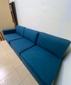 Minimalist Deep Teal 3-Seater Modular Sofa – Modern & Spacious - Image 2