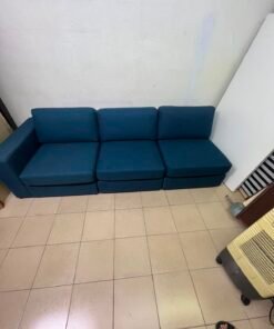 Minimalist Deep Teal 3-Seater Modular Sofa – Modern & Spacious - Image 3