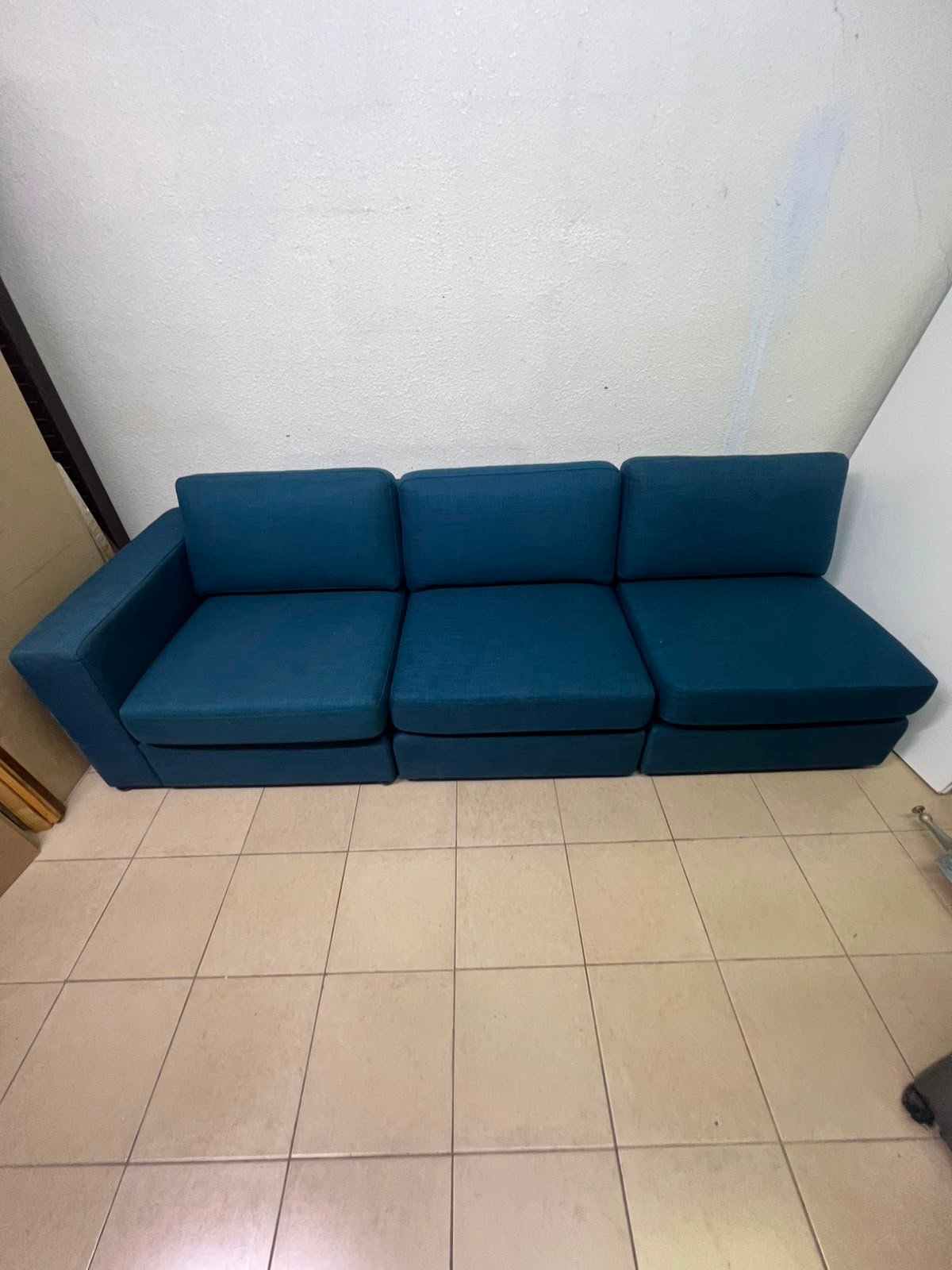 Minimalist Deep Teal 3-Seater Modular Sofa – Modern & Spacious - Image 5