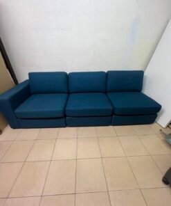 Minimalist Deep Teal 3-Seater Modular Sofa – Modern & Spacious