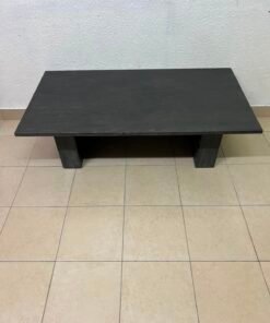 Minimalist Dark Wood Block Coffee Table – Solid, Sturdy & Modern - Image 5