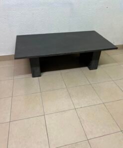 Minimalist Dark Wood Block Coffee Table – Solid, Sturdy & Modern - Image 6