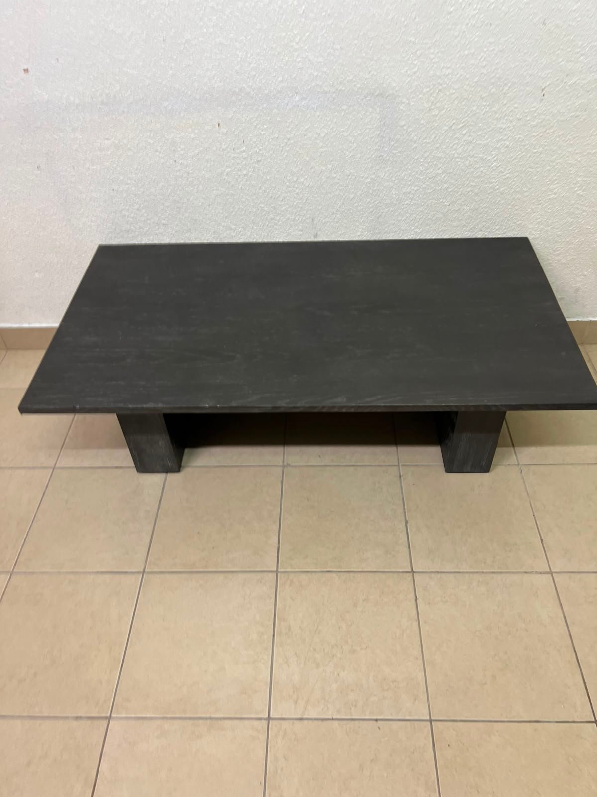 Minimalist Dark Wood Block Coffee Table – Solid, Sturdy & Modern - Image 7