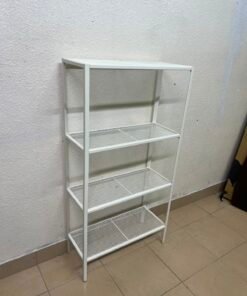 Tier White Metal Wire Storage Rack – Sturdy & Versatile Multipurpose Shelving Unit - Image 3