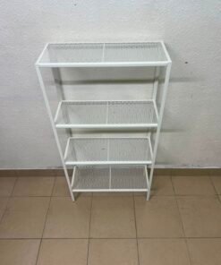 Tier White Metal Wire Storage Rack – Sturdy & Versatile Multipurpose Shelving Unit - Image 5