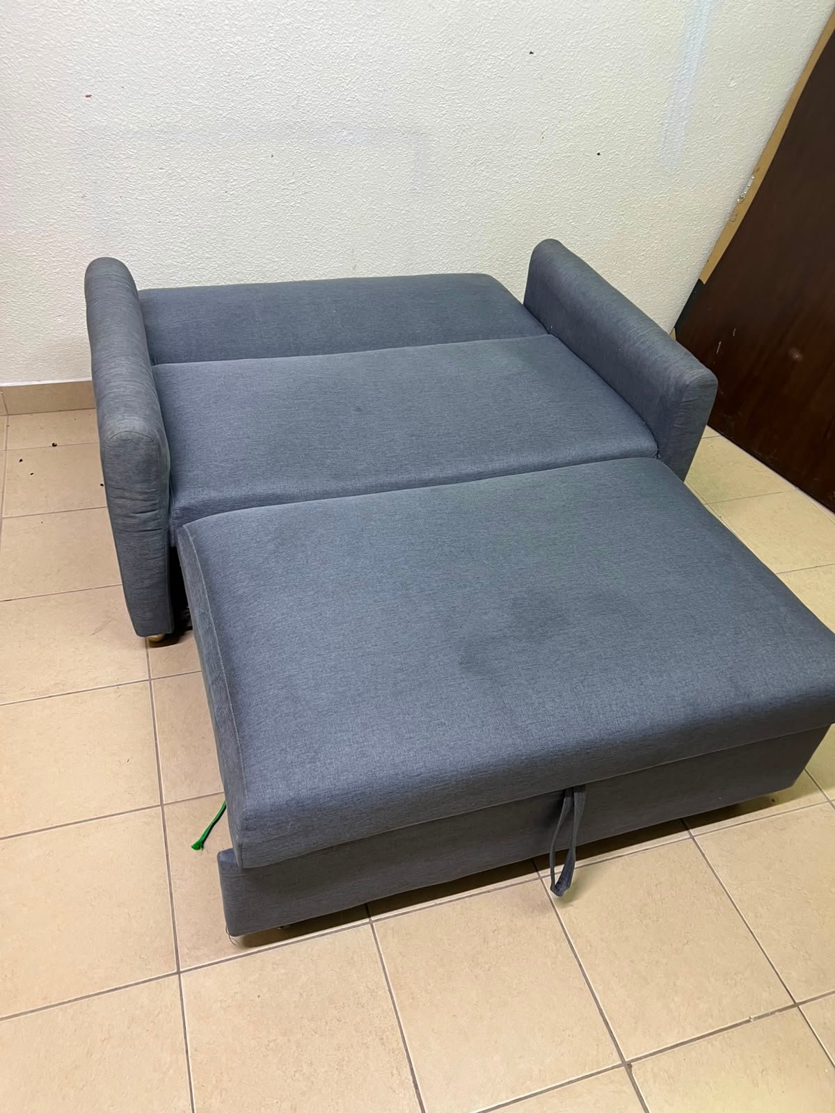 Compact Dark Slate-Grey 2-Seater Loveseat – Minimalist Fabric Sofa with Sturdy Frame for Apartments, Dorms & Guest Rooms - Image 9