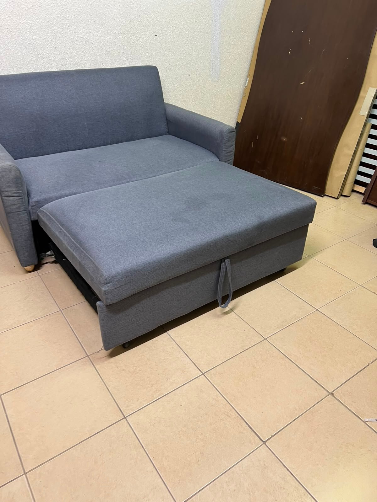 Compact Dark Slate-Grey 2-Seater Loveseat – Minimalist Fabric Sofa with Sturdy Frame for Apartments, Dorms & Guest Rooms - Image 11