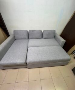 Modern Grey L-Shaped Sectional Sofa with Chaise Lounge – Spacious Fabric Couch for Apartments, Living Rooms & Studios - Image 4