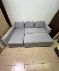 Modern Grey L-Shaped Sectional Sofa with Chaise Lounge – Spacious Fabric Couch for Apartments, Living Rooms & Studios - Image 10
