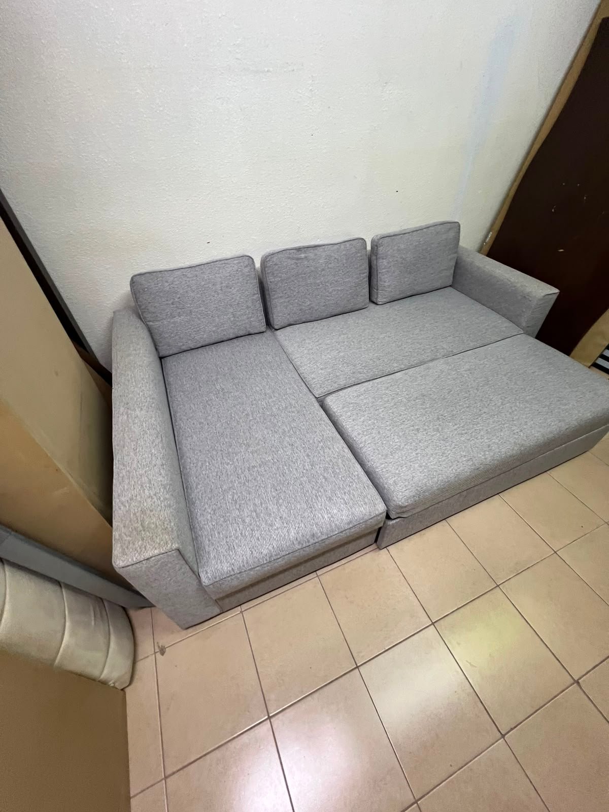 Modern Grey L-Shaped Sectional Sofa with Chaise Lounge – Spacious Fabric Couch for Apartments, Living Rooms & Studios - Image 14