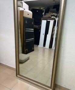 Large Ornate Gold Framed Full-Length Mirror – Classic Wall Mirror with Beaded & Rope Twist Detailing for Bedroom, Hallway, or Dressing Room - Image 5