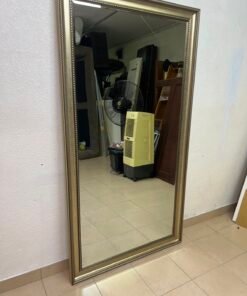 Large Ornate Gold Framed Full-Length Mirror – Classic Wall Mirror with Beaded & Rope Twist Detailing for Bedroom, Hallway, or Dressing Room - Image 6