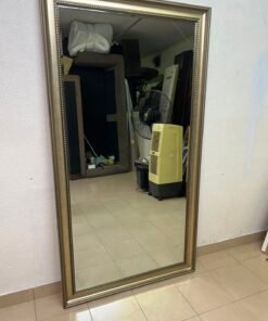 Large Ornate Gold Framed Full-Length Mirror – Classic Wall Mirror with Beaded & Rope Twist Detailing for Bedroom, Hallway, or Dressing Room - Image 8