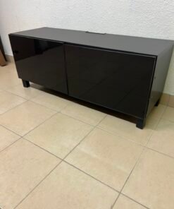 IKEA BESTÅ storage unit in glossy black
