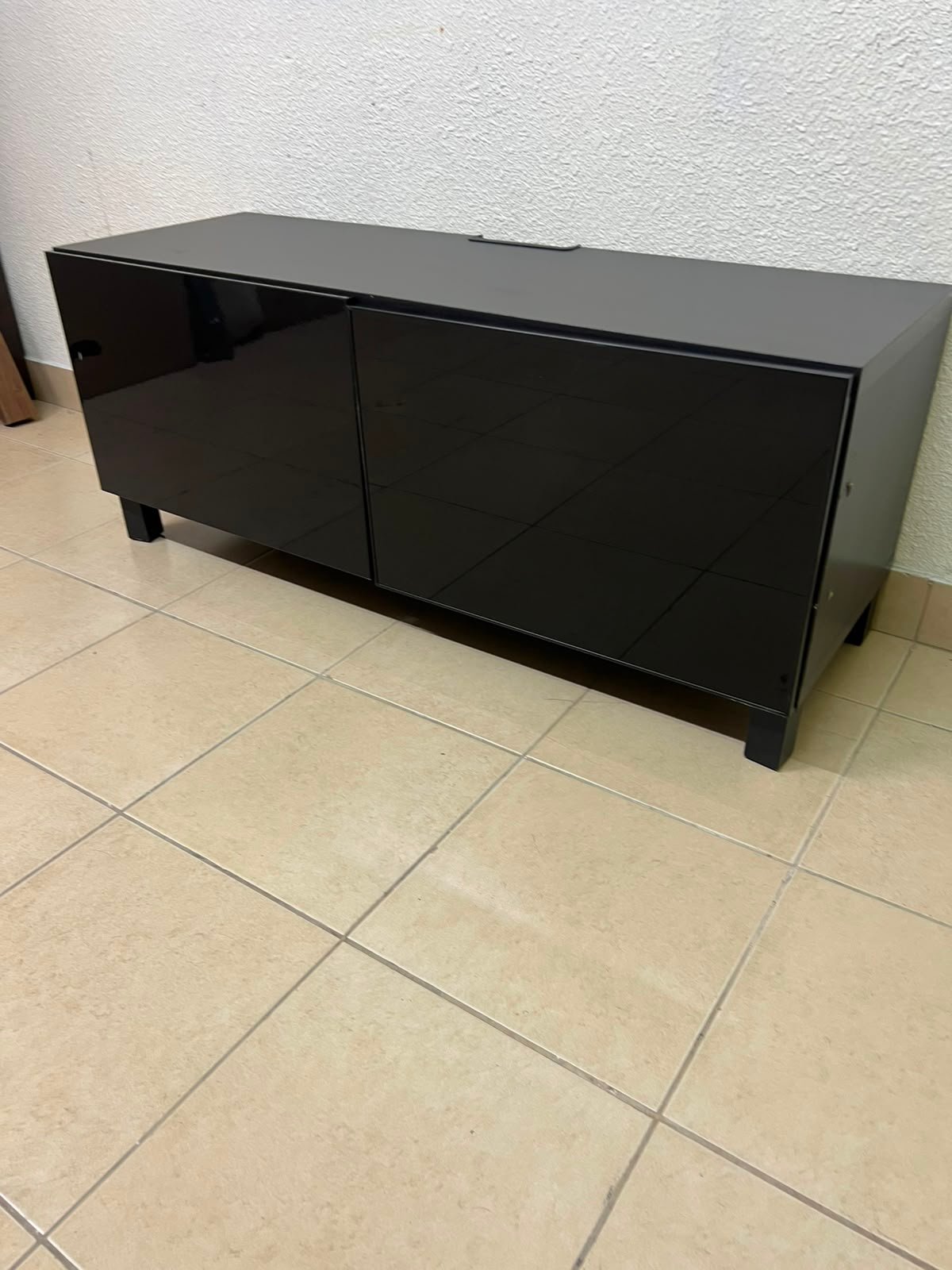 IKEA BESTÅ storage unit in glossy black