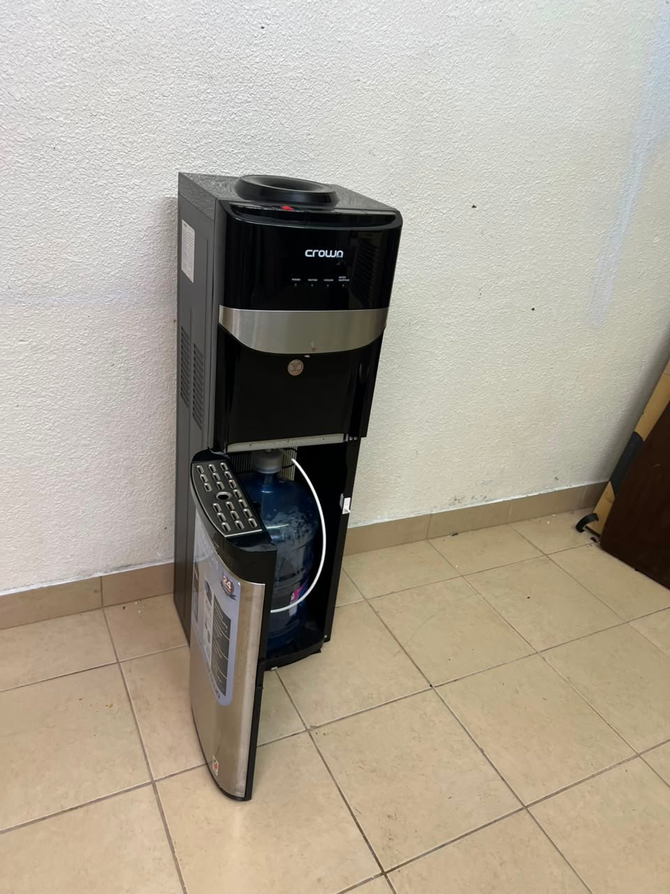 Crownline WD-194 Water Dispensing Unit, a standalone water cooler available in black and silver - Image 5