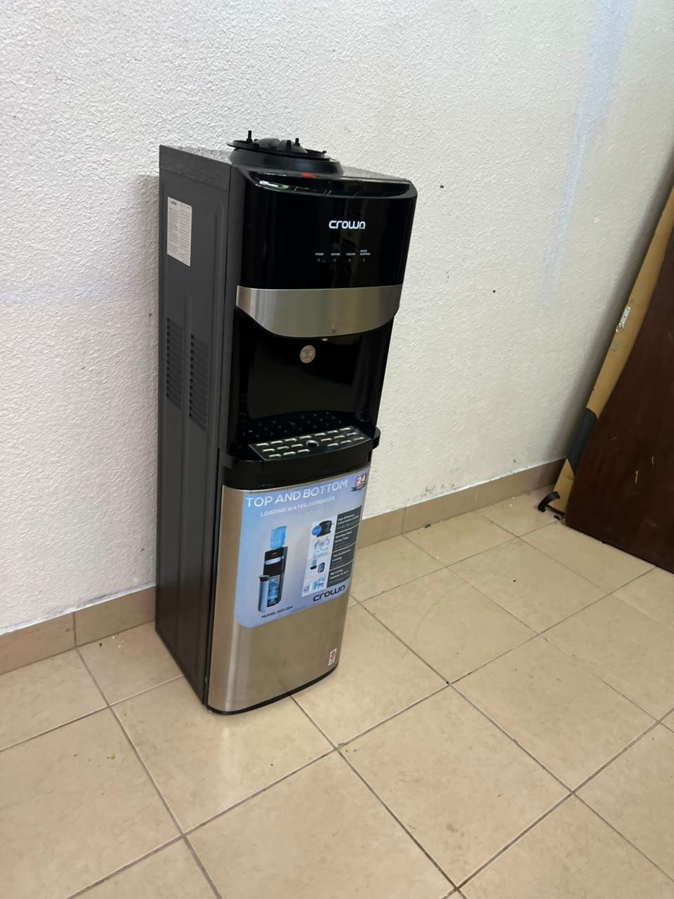 Crownline WD-194 Water Dispensing Unit, a standalone water cooler available in black and silver