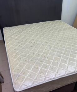 Complete Bed Set – Quilted Cream Mattress, Dark Grey Divan Base & Matching Tall Headboard - Image 4