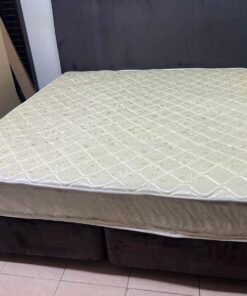 Complete Bed Set – Quilted Cream Mattress, Dark Grey Divan Base & Matching Tall Headboard - Image 5