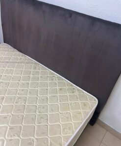 Complete Bed Set – Quilted Cream Mattress, Dark Grey Divan Base & Matching Tall Headboard - Image 9
